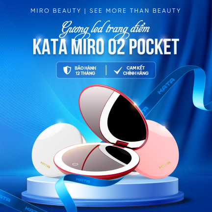 Gương Led Trang Điểm Cầm Tay KATA Miro O2 Pocket